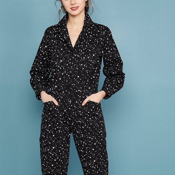Rachel Antonoff Stephen Boiler Jumpsuit in Star Print size XS NWT - Picture 2 of 8